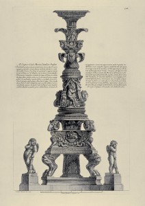 MUO-057436/107: Kandelaber koji je Piranesi namijenio za vlastiti nadgrobni spomenik: bakropis
