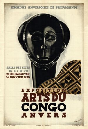 MUO-022041: EXPOSITION ARTS DU CONGO ANVERS: plakat
