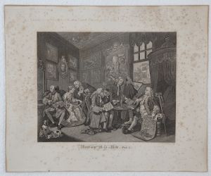 MUO-009699/05: Marriage a la mode (Plate I): grafika