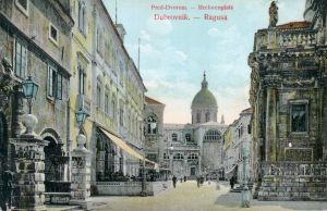 MUO-008745/928: Dubrovnik - Pred dvorom: razglednica