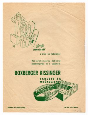 MUO-008304/73: BOXBERGEROVE KISSINGER: omotni papir