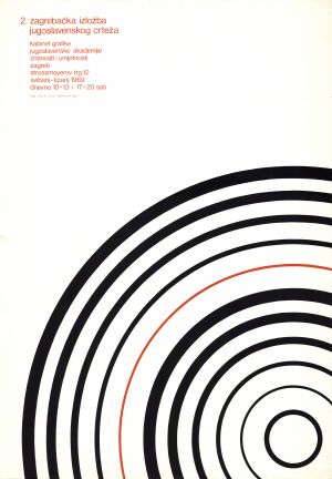 MUO-020322/01: 2. zagrebačka izložba jugoslavenskog crteža: plakat