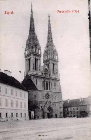 MUO-038568: Zagreb - Katedrala;Zagreb - Cathedral: razglednica