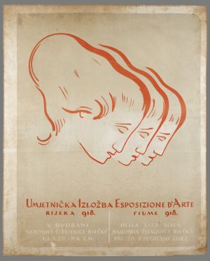 MUO-007707: Umjetnička izložba Rijeka 1918.: plakat