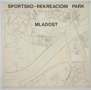 MUO-018507/01: Natječajni rad za SRC Mladost Zagreb - situacija : Tender for Sports and  Recreation Center Mladost Zagreb - situation: arhitektonski nacrt