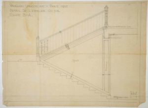 MUO-044402/45: Paviljon Kraljevine SHS za EXPO u Parizu 1925. : Pavilion of the Kingdom SHS for EXPO in Paris 1925: arhitektonski nacrt