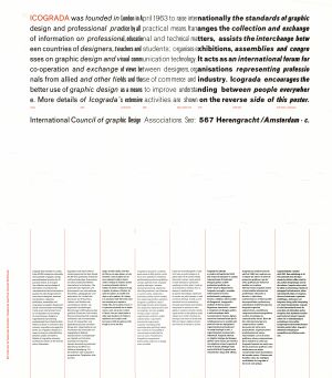 MUO-022211/02: ICOGRADA International Council of graphic Design Associations: plakat
