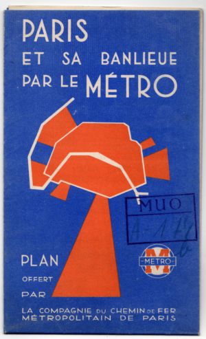 MUO-021121: PARIS et sa banlieue par le METRO: deplijan