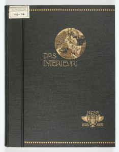 LIB-001756: Das Interieur. Wiener Monatshefte fur angewandte Kunst.