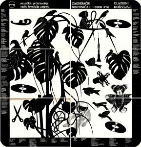 MUO-047397: ZAGREBAČKI SIMFONIČARI RTZ ciklus GLAZBENI DOŽIVLJAJI, 13.,14. i 15. koncert u pretplati, sezona ‘84./’85.: plakat