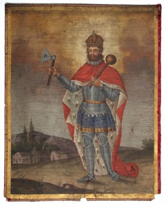 MUO-025630: kralj - svetac (Sv. Ladislav?) / Sv. Roko: zastava