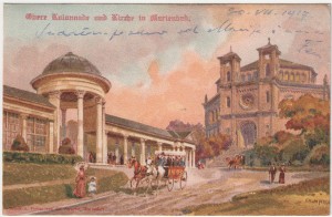 MUO-008745/220: Marienbad - Kolonada i crkva: razglednica