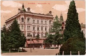 MUO-029959: Zagreb - Akademički trg - Hotel Palace : Zagreb - Palaca Hotel: razglednica