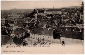 MUO-038514: Zagreb - Pogled na Gornji grad: razglednica