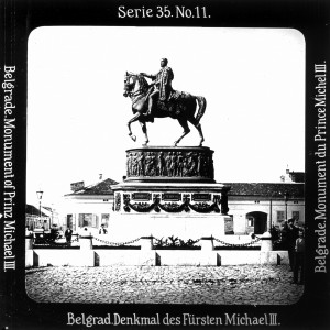 MUO-035114/11: Srbija - Beograd; Spomenik MIhajlu III: dijapozitiv