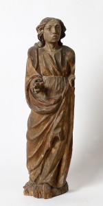MUO-016512/05: Sv. Ivan Evanđelist s pobočnog oltara iz Drivenika: kip
