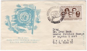 MUO-012781: 24. X 1961. DAN UJEDINJENIH NARODA: poštanska omotnica