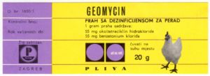 MUO-053316: Pliva Geomycin: etiketa