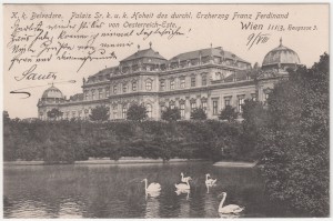 MUO-033949: Beč - Belvedere: razglednica