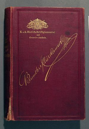 MUO-018164/01: Proben von Brendler & Marklowsky, k.und k. Hofschriftgiesserei und Graviranstalt, Wien.: uvez knjige