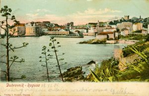 MUO-039140: Dubrovnik - Panorama s Ploča: razglednica