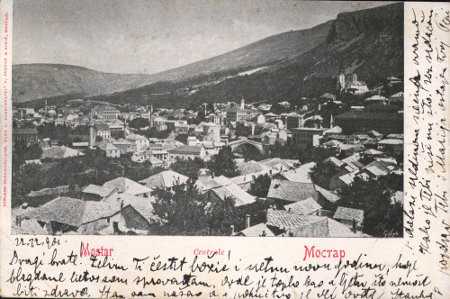 MUO-008745/560: BiH - Mostar; Panorama: razglednica