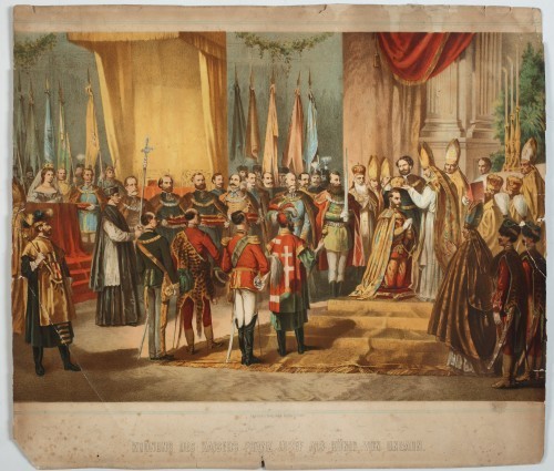 MUO-058141: Krönung des Kaisers Franz Josef als König von Ungarn: grafika
