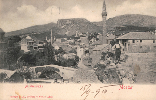 MUO-008745/569: BiH - Mostar; Panorama: razglednica