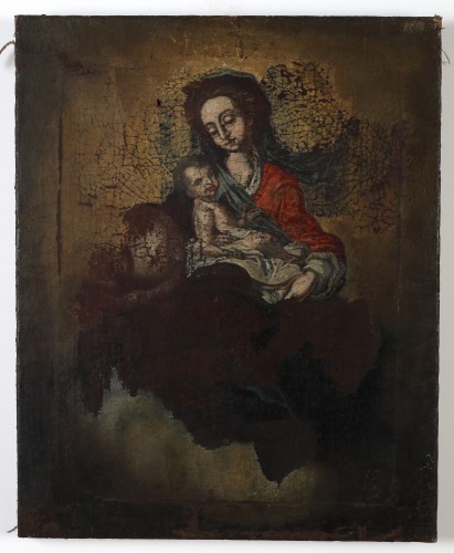 MUO-000051: Bogorodica s djetetom: slika