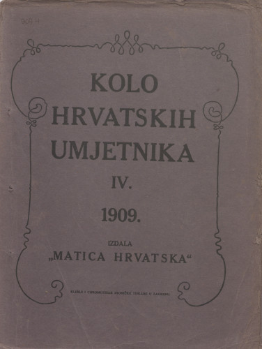LIB-014238d: Kolo hrvatskih umjetnika - IV, 1909.