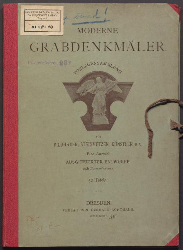 LIB-003843: Grabdenkmäler - moderne. Vorlagesammlung. 32 Tafeln.