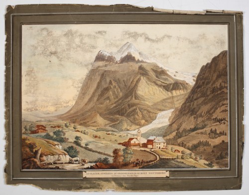 MUO-058140: Viši glečer Grundelwalda i planine Wetterhorn: slika