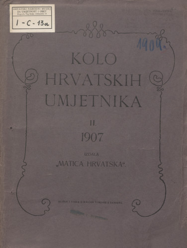 LIB-014238b: Kolo hrvatskih umjetnika - II, 1907.