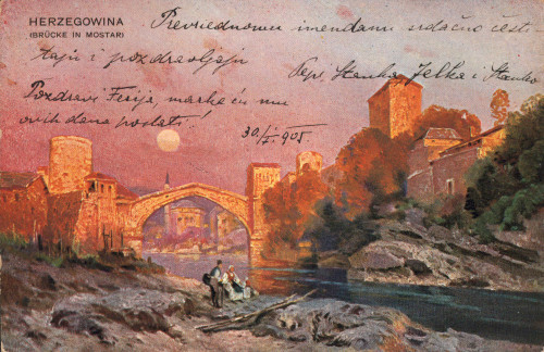 MUO-008745/529: BiH - Mostar; Stari most: razglednica