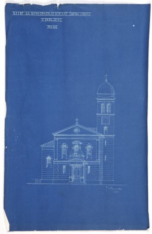 MUO-049791/01: Župna crkva u Škrljevu kod Bakra: arhitektonski nacrt