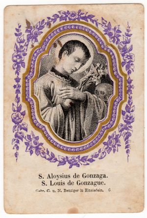 MUO-024877: S. Aloysius de Gonzaga / S. Louis de Gonzague: sveta sličica