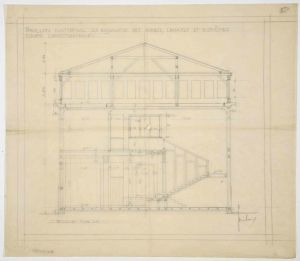 MUO-044402/10: Paviljon Kraljevine SHS za EXPO u Parizu 1925.: arhitektonski nacrt