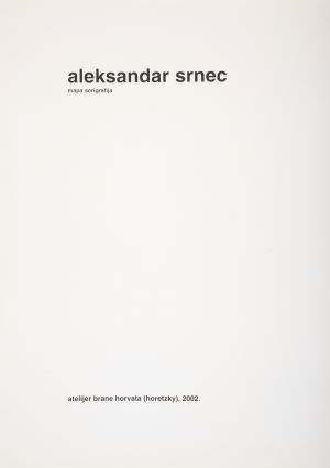 MUO-050570/05: Naslovni list grafičke mape Aleksandra Srneca: naslovni list