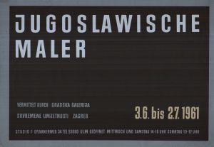 MUO-015288/01: Jugoslawische maler: plakat