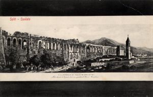 MUO-013346/87: Split - Pogled na Dioklecijanovu palaču: razglednica