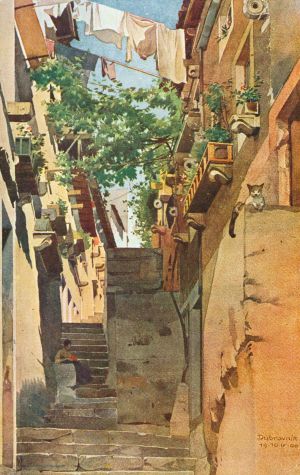 MUO-044875: Dubrovnik - Palmotićeva ulica: razglednica