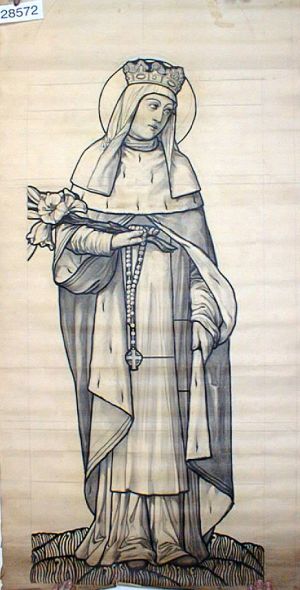 MUO-028572: Sv. Margita: nacrt za vitraj