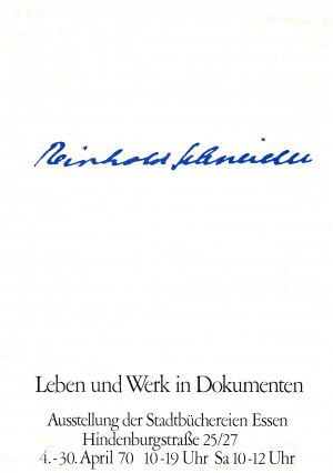 MUO-021760: Reinhold Schneieln: plakat