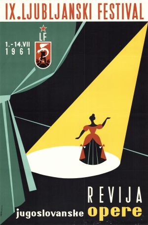 MUO-027276: IX. ljubljanski festival - revija jugoslavenske opere: plakat