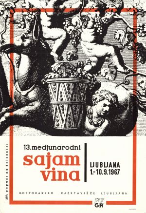 MUO-026946: 13. medjunarodni sajam vina Ljubljana: plakat
