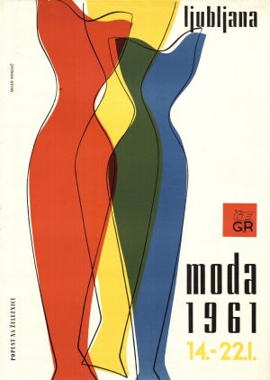 MUO-027118: ljubljana moda 1961: plakat