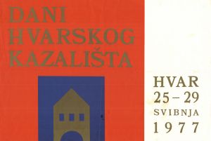 MUO-027646: Dani hvarskog kazališta 1977: plakat