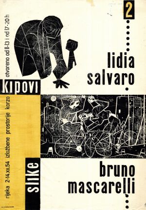 MUO-020033: Lidija Salvaro kipovi Bruno Mascarelli slike: plakat