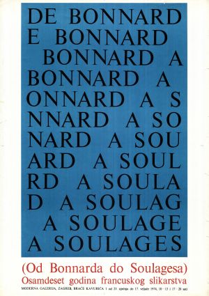 MUO-020487: De Bonnard a Soulages: plakat