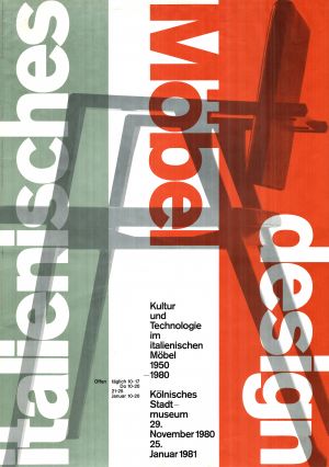 MUO-021968: italienisches Möbel design Kultur und Technologie: plakat